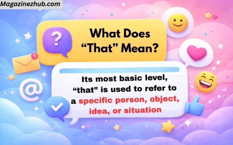 What Does “That” Mean