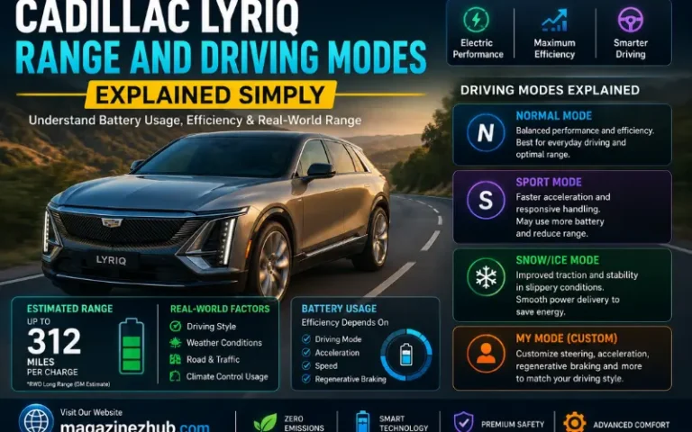 Cadillac LYRIQ Range and Driving Modes